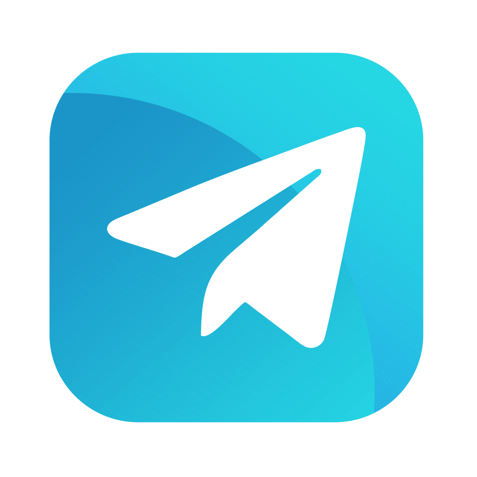 Telegram icon on transparent background PNG 2
