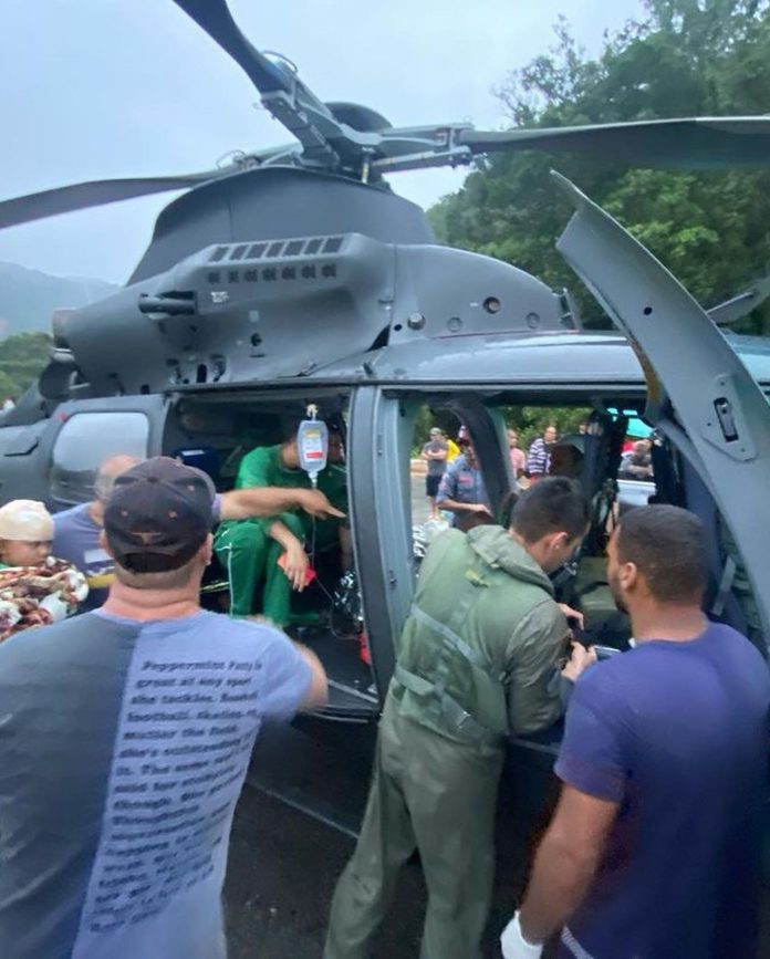 Aviação do Exército presta apoio às vítimas da enchente no litoral norte de São ...