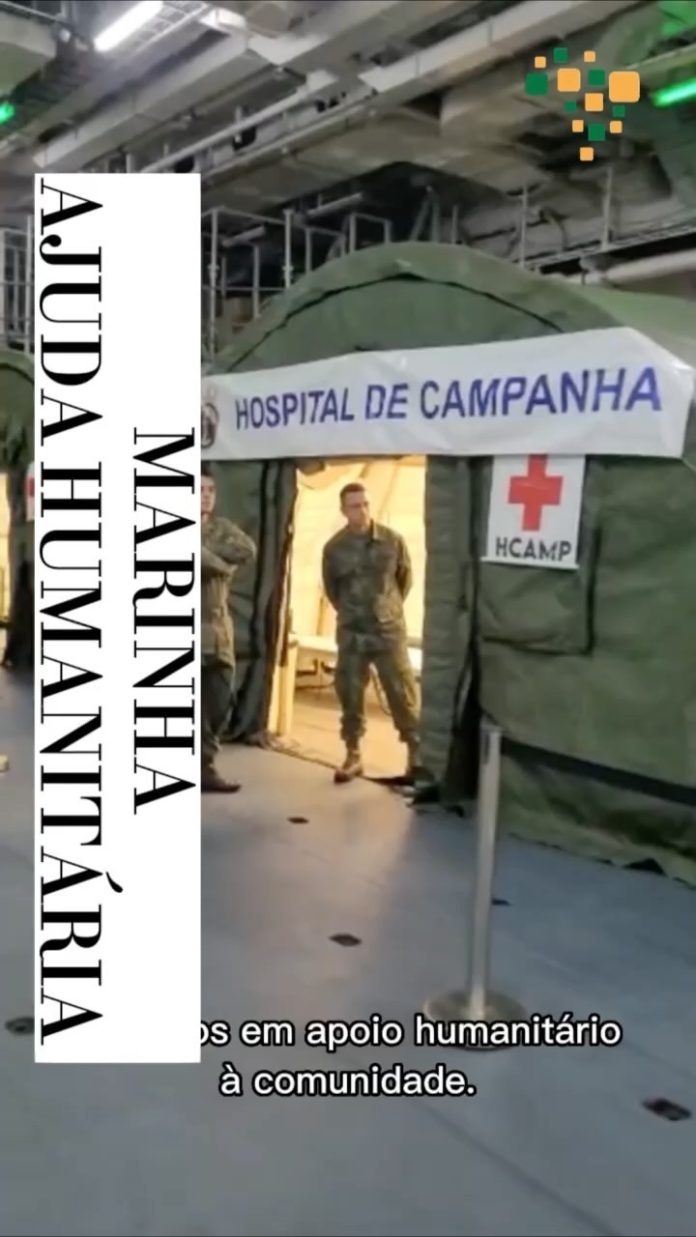 Hospital de Campanha do Corpo de Fuzileiros Navais inicia atendimentos em São Se...