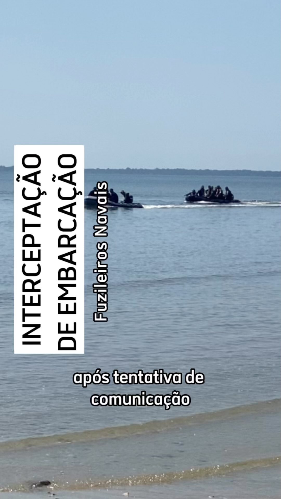 Fuzileiros Navais intercepta embarcacao suspeita Treinamento Adest Equipe 2023