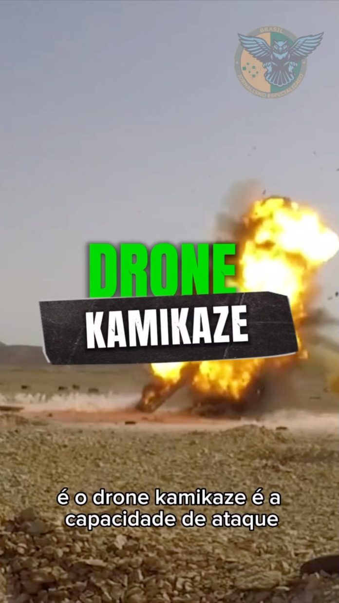 Drone kamikaze e Drone se vigilância operando em conjunto. Como funciona esse si...