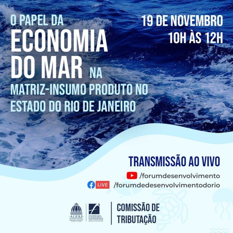 WEBINAR “O papel da Economia do Mar na Matriz-Insumo Produto no Estado do Rio de Janeiro”