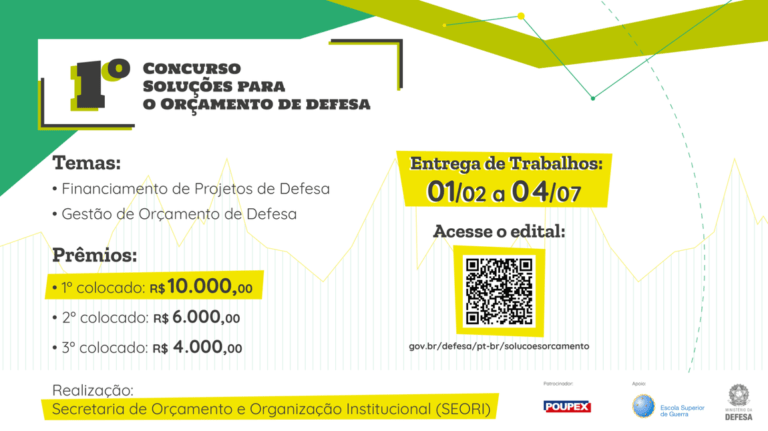 Ministério promove 1º Concurso para Orçamento de Defesa