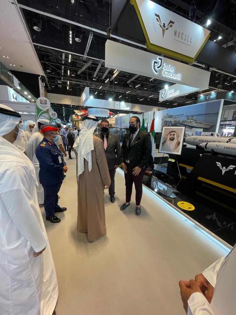 Mac Jee recebe visita do Príncipe de Abu Dhabi na IDEX 2021