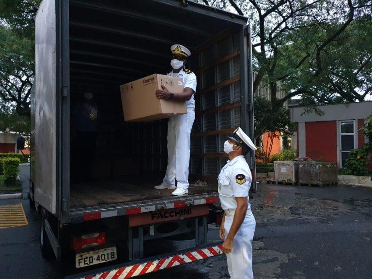 Comando do 8º Distrito Naval apoia transporte de respiradores para tratamento de pacientes com Covid-19