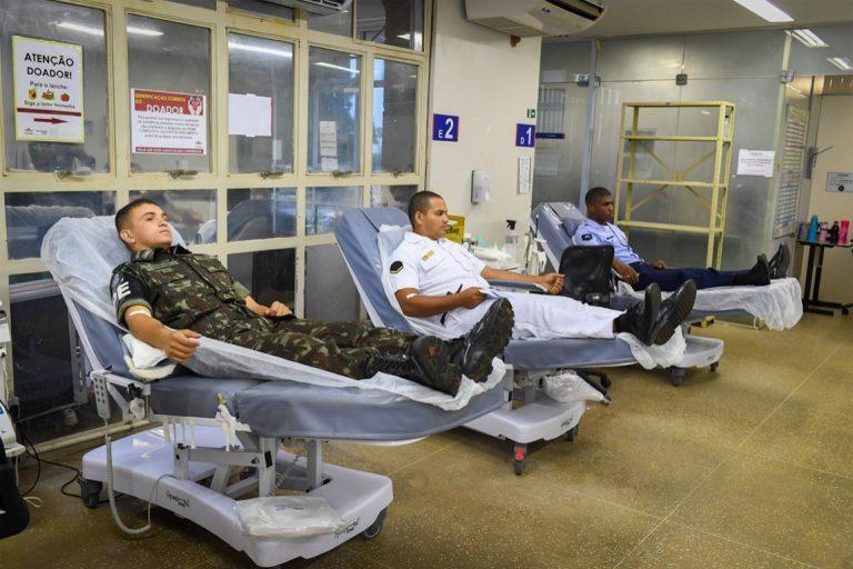 Militares fazem mais de 43 mil doações de sangue para reforçar estoques dos hemocentros