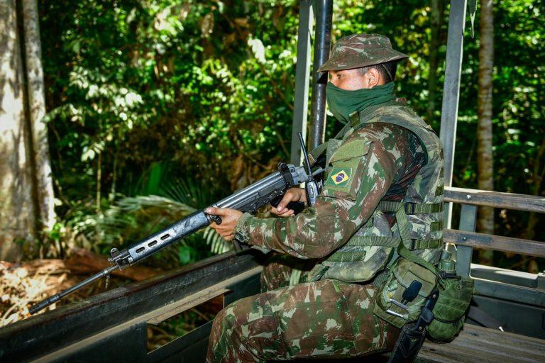 Forças Armadas apreendem o equivalente a 60 caminhões de madeira em Rondônia pela Operação Samaúma