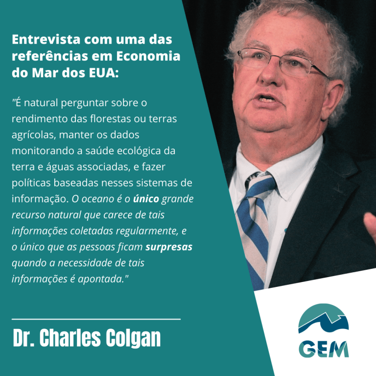 Grupo Economia do Mar divulga entrevista com Charles Colgan