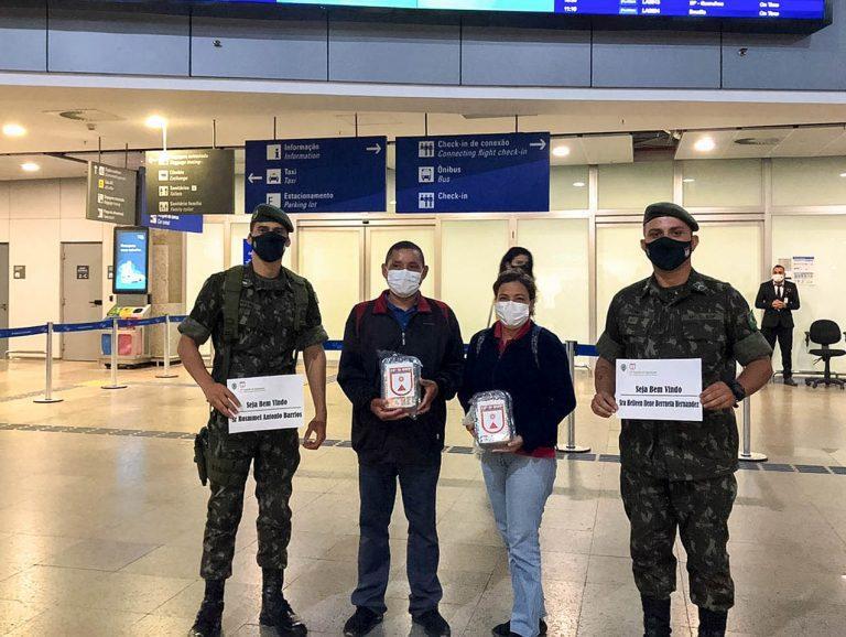 Militares da Força Logística realizam interiorização de imigrantes oriundos da Venezuela