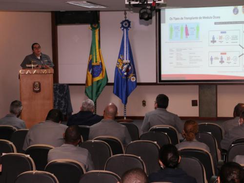 ComemCh e Com1ºDN promovem palestra de esclarecimento sobre doação de medula óssea