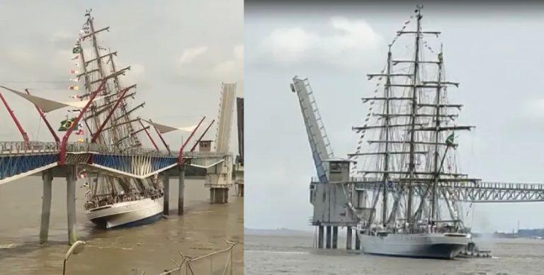 Navio Cisne Branco sofre acidente no Equador