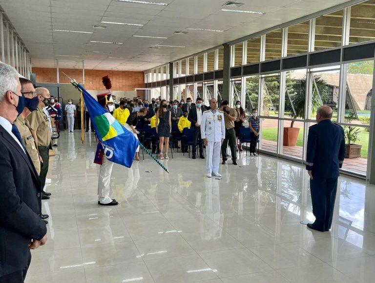 Hoje ocorreu a cerimônia de ativação da Escola Superior de Defesa