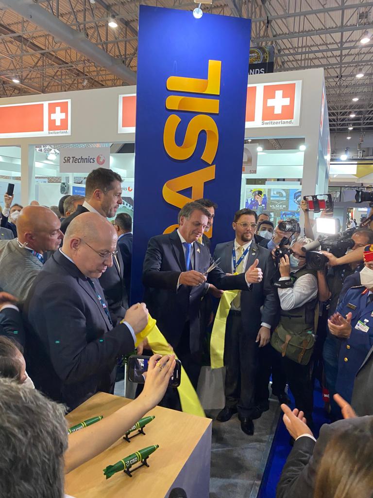 Presidente inaugura Pavilhão Brasil na Dubai AirShow 2021