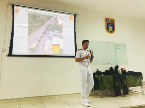 Companhia de Polícia do Batalhão Naval participa do 1° Simpósio de Motociclista Militar e Batedor