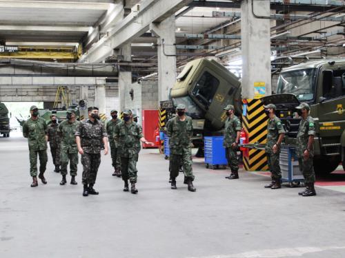 CTecCFN recebe visita de comitiva de Organizações Militares de Logística do Exército Brasileiro