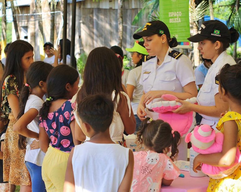 Comando do 4º Distrito Naval e Hospital Naval de Belém apoiam Ação Cívico-Social no interior do Pará