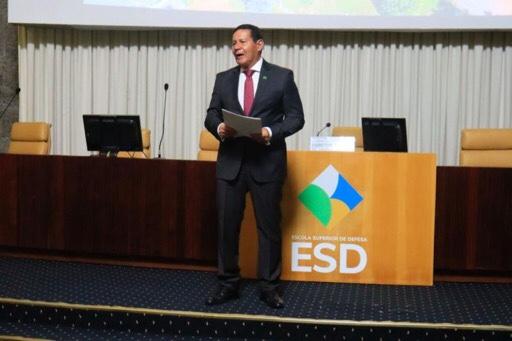 Vice-Presidente palestrou na Escola Superior de Defesa sobre “O Brasil e seus desafios contemporâneos”