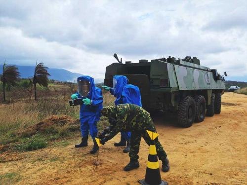 Marinha realiza treinamento de Proteção contra Armas Químicas para Países de Língua Portuguesa