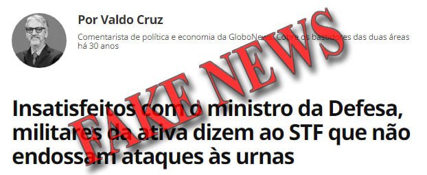 Exército Brasileiro solta nota de repúdio sobre reportagem do G1