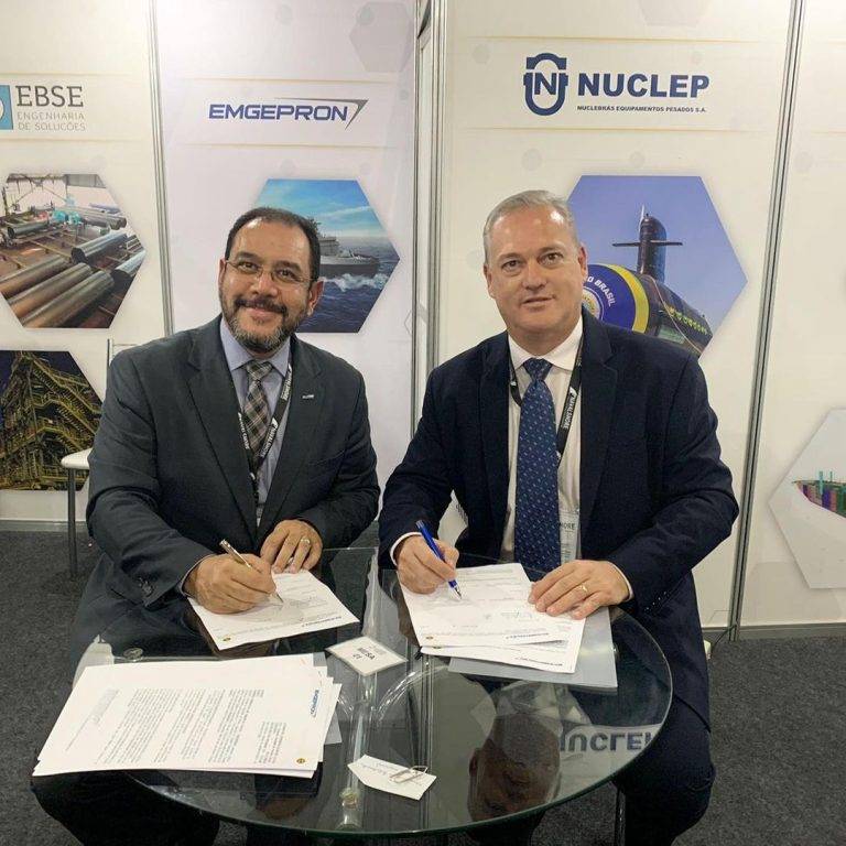 NUCLEP e EMGEPRON assinam Memorando de Entendimentos para agregar projetos na construção estratégica