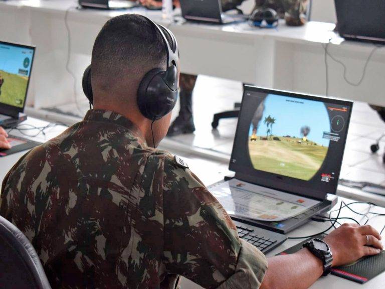 Brigada de Infantaria Motorizada faz simulação virtual de combate