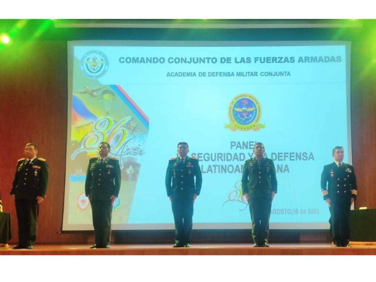 Academia de Defesa Militar Conjunta do Equador promove seminário em comemoração aos 36 anos de criação