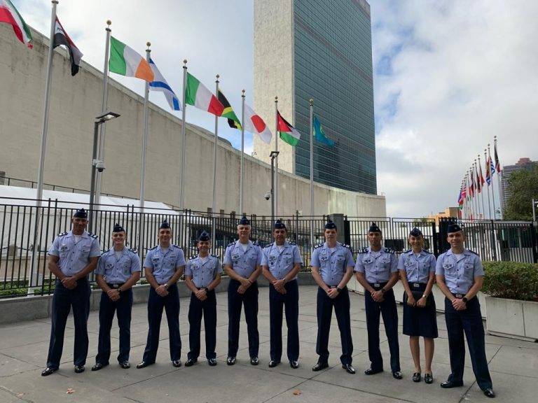 Comandante da Força Aérea Brasileira visita sede da ONU nos Estados Unidos