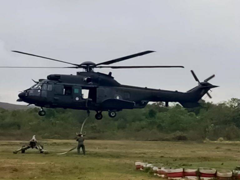 Aviação do Exército atua em infiltração e apoio de fogo