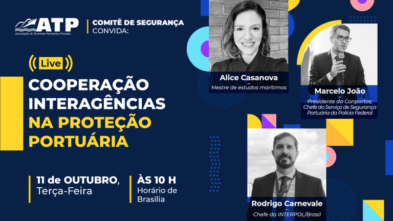 Interpol e PF vão discutir cooperação na proteção portuária em live da ATP