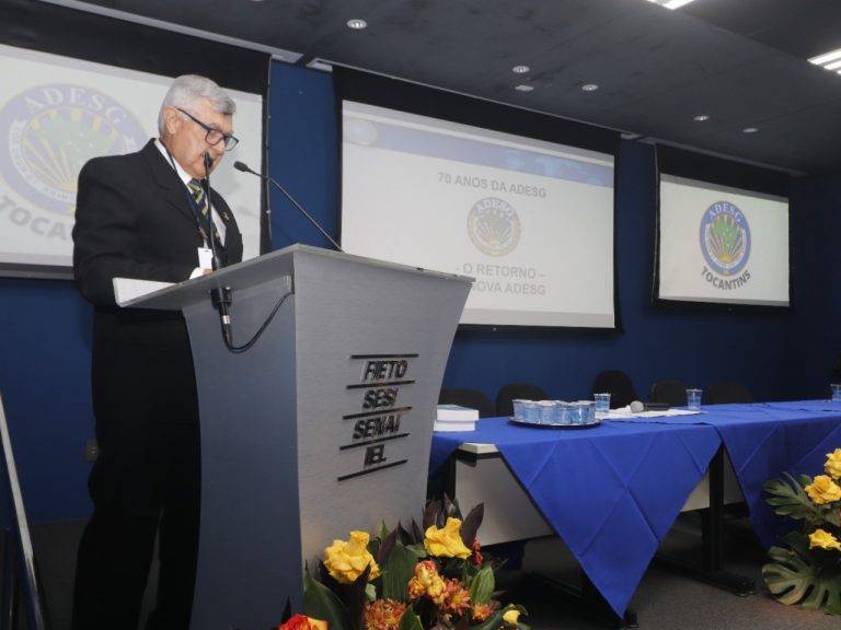 Presidente da ADESG Nacional ministra a Aula Magna da ADESG Tocantins