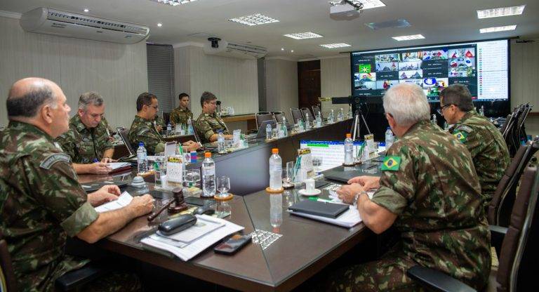 Videoconferência reúne comandantes participantes da Conferência dos Exércitos Americanos