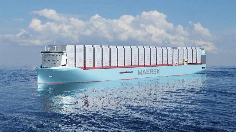 Maersk continua transformação verde com aquisição de seis navios que operam com metanol verde