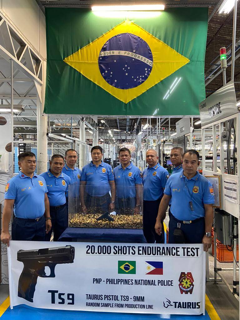 Lotes de pistolas Taurus TS9 mais uma vez são aprovados em rigorosos testes da Polícia Nacional das Filipinas