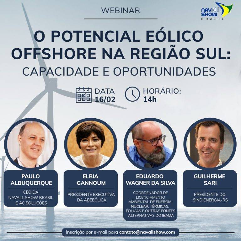 Webinar: O Potencial Eólico Offshore na Região Sul – Capacidades e Oportunidades