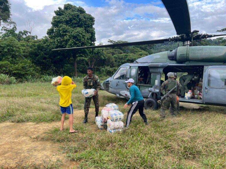 Exército Brasileiro atua na missão de ajuda humanitária à Terra Indígena Yanomami