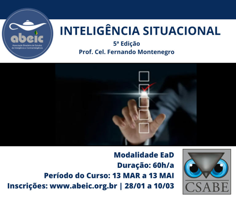 ABEIC abre as inscrições para a 5ª Edição do Curso Inteligência Situacional