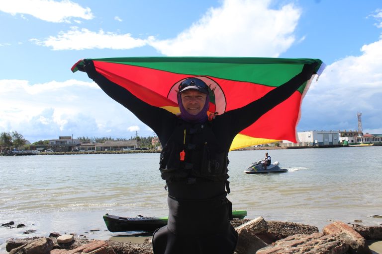 Canoísta da Expedição “Do Oiapoque-AP ao Chuí-RS” chega ao Rio Grande do Sul