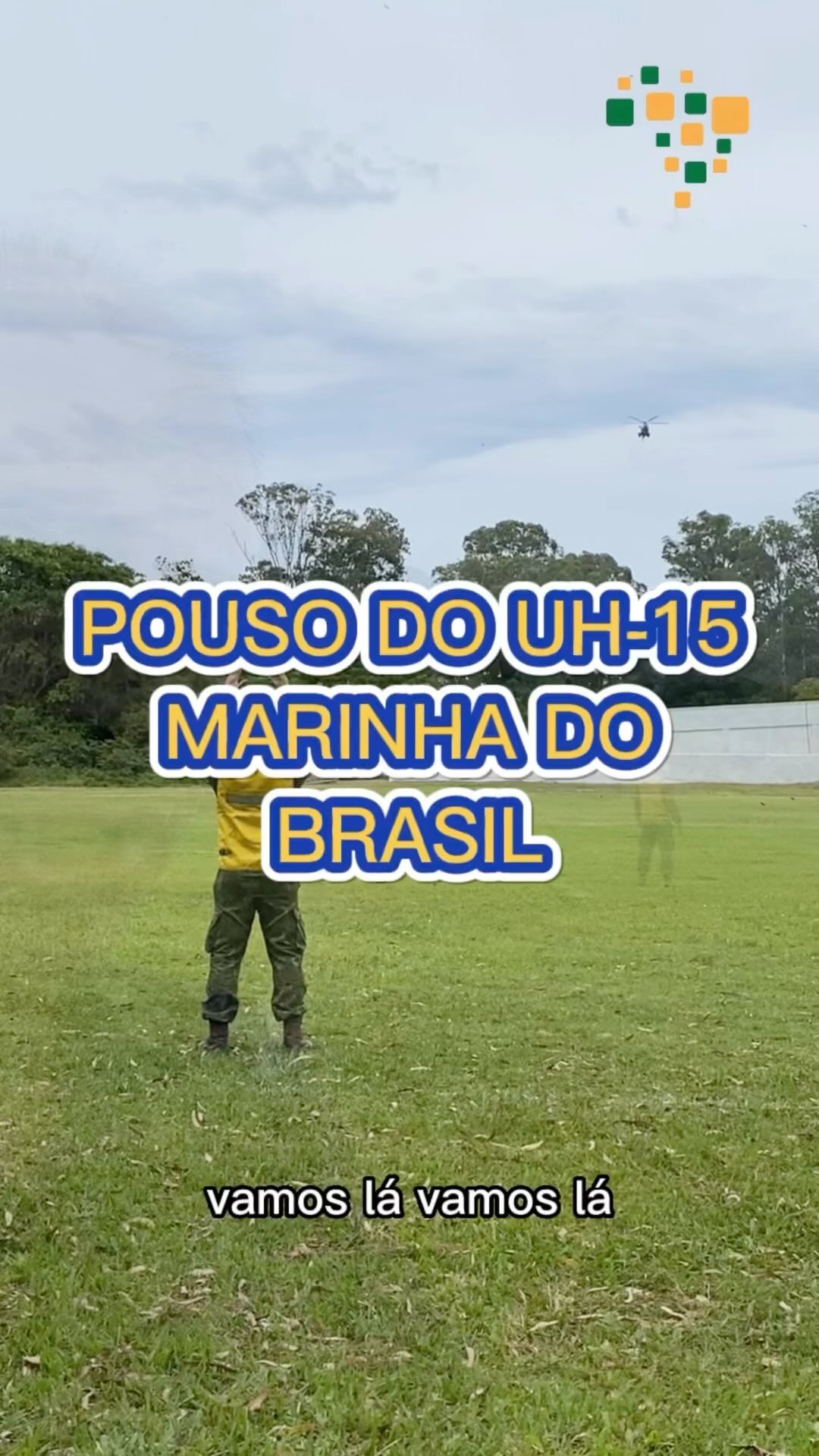 Pouso completo do UH-15...
