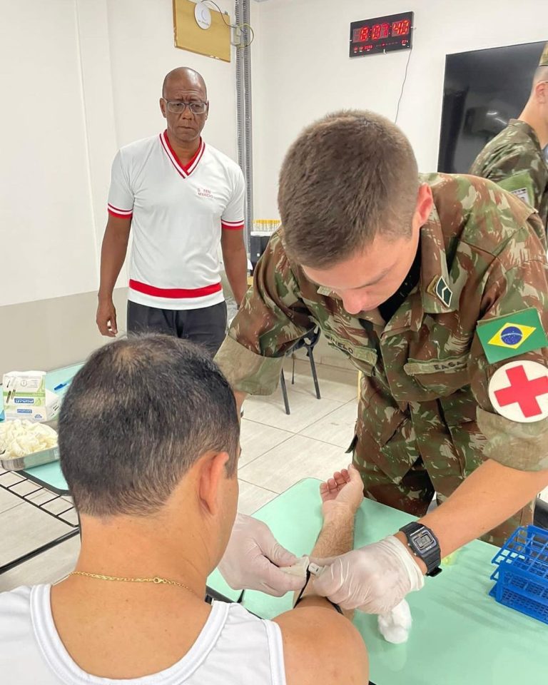 Avaliação da saúde dos sargentos alunos da EASA é realizada pelo IPCFEx em Cruz Alta-RS