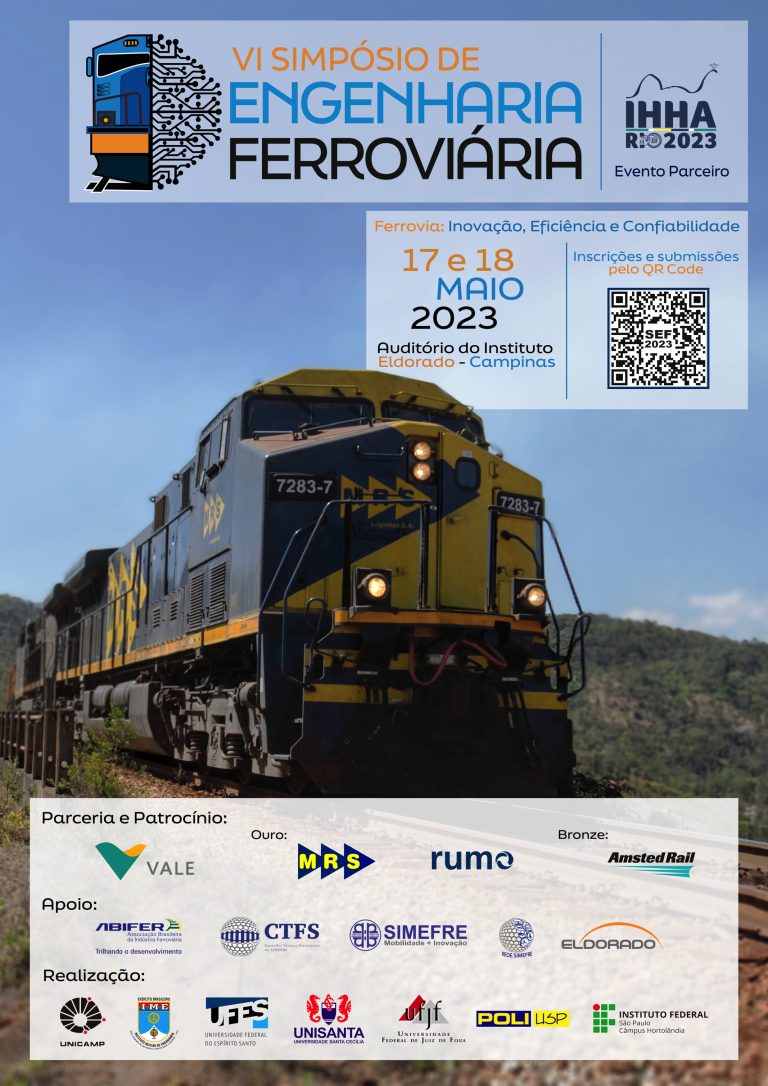 “Ferrovia: inovação, eficiência e confiabilidade” é tema do VI Simpósio de Engenharia Ferroviária