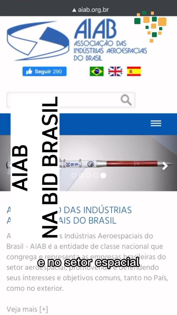 Conheça a Associação das Indústrias Aeroespaciais do Brasil - AIAB

Associação d...