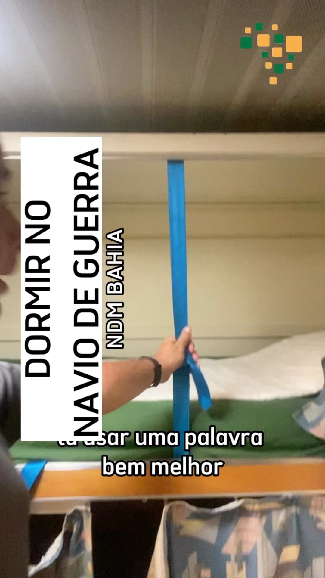 Dormindo em uma embarcação da Marinha do Brasil
Em mais um vídeo de bastidores ...