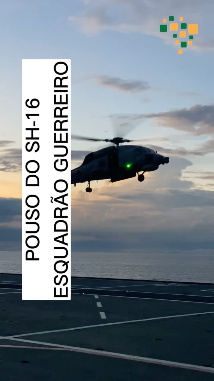 Pouso do Seahawk no convoo do maior navio de guerra do Brasil

1º Esquadrão de H...