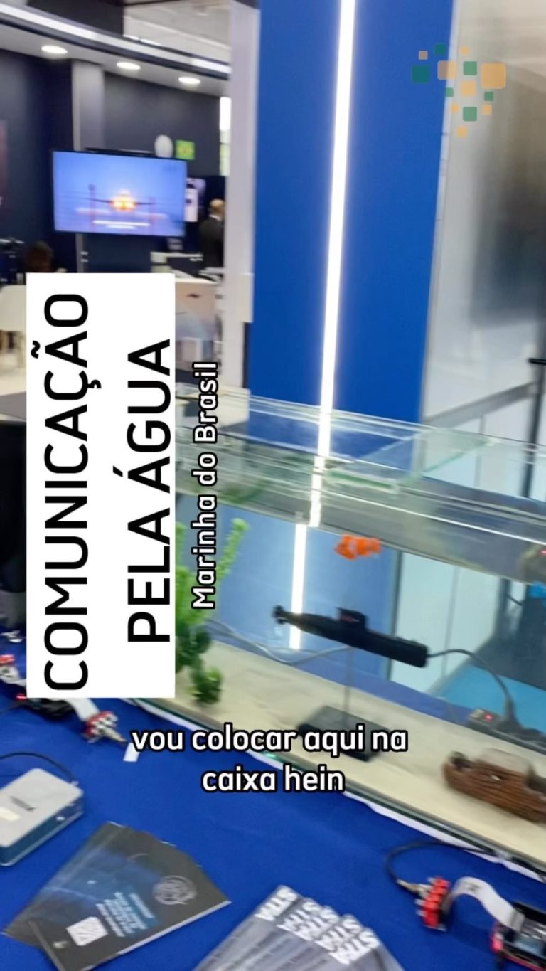 Transferência de dados pela água e sem fio - Projeto criado pela Marinha do Bras...