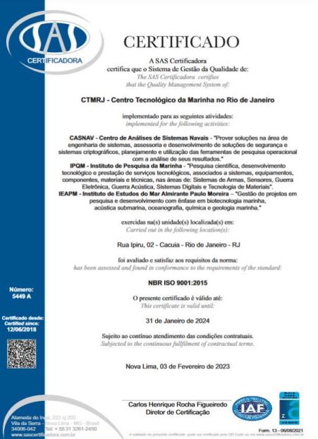 Certificação ISO 9001:2015 do IPqM – Garantia de qualidade e segurança nos serviços tecnológicos prestados