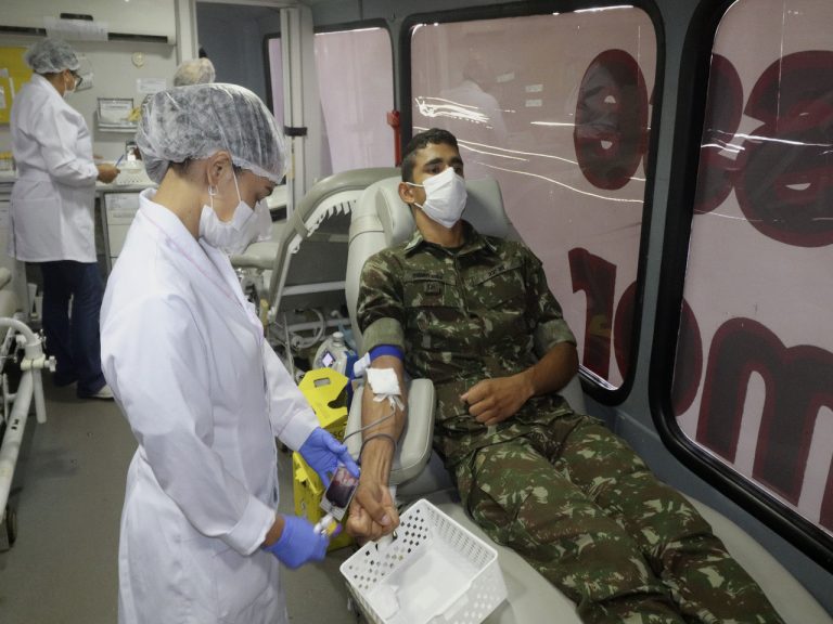 22º Batalhão de Infantaria realiza ação voluntária de doação de sangue alusiva ao Dia do Exército