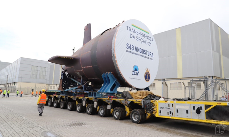 Inicia montagem final do Submarino Angostura (S-43) no Complexo Naval de Itaguaí