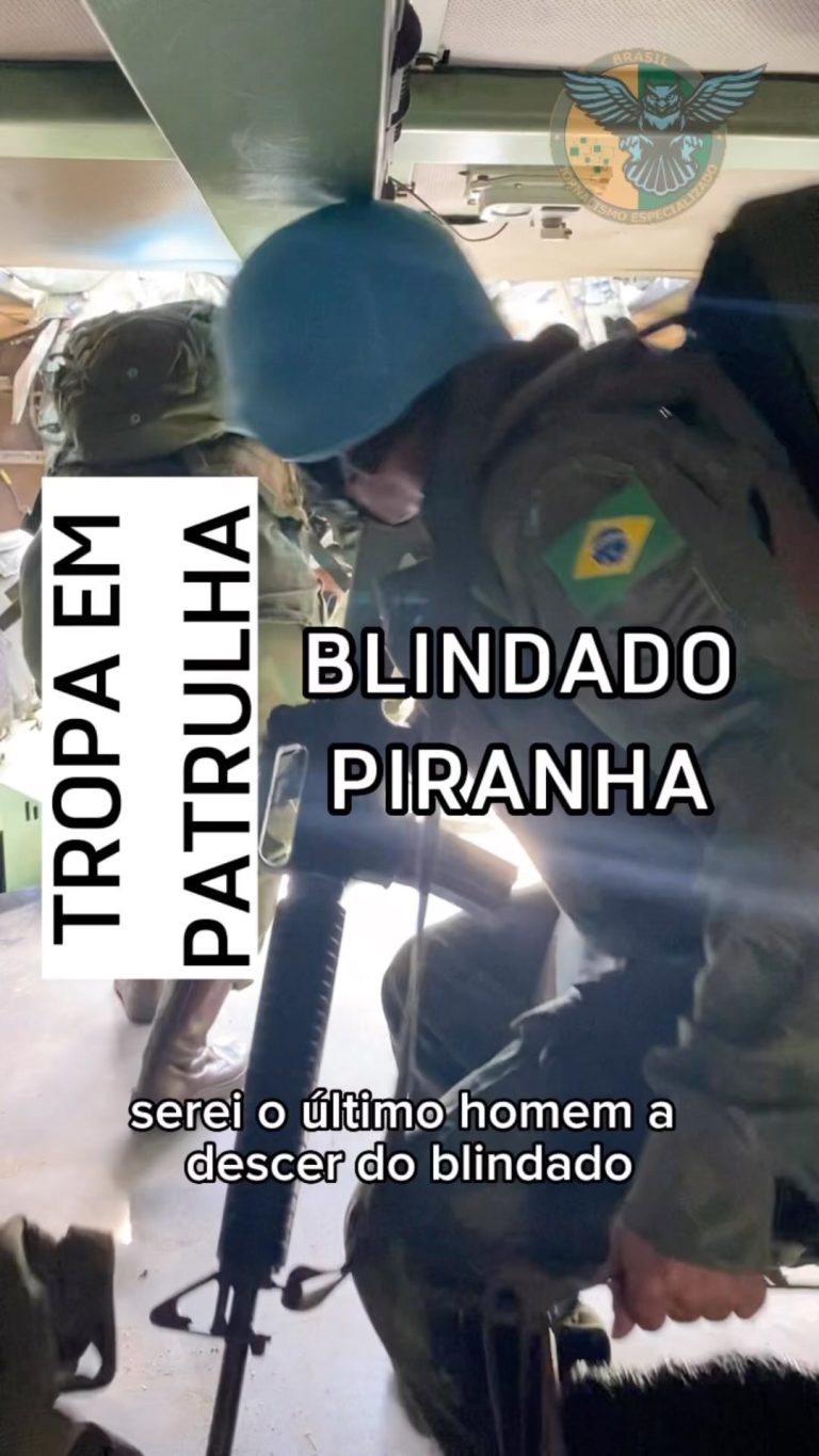 Como é estar dentro do Blindado Piranha em patrulha? Veja “a visão” do militar.
...