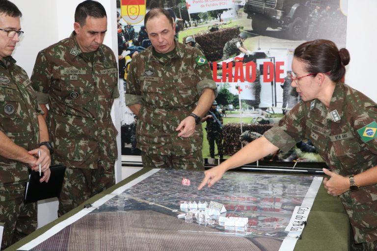 9º Grupamento Logístico realiza simulação construtiva em preparação para certificação da Força de Prontidão