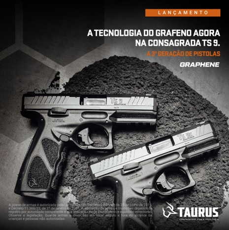 Taurus apresenta a evolução da já consagrada TS9 e sua versão compacta TS9c com a inovadora tecnologia do Grafeno